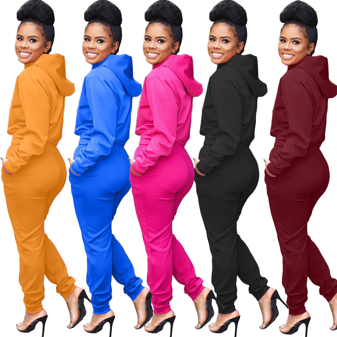 Fashion Casual Sports Hooded Suit