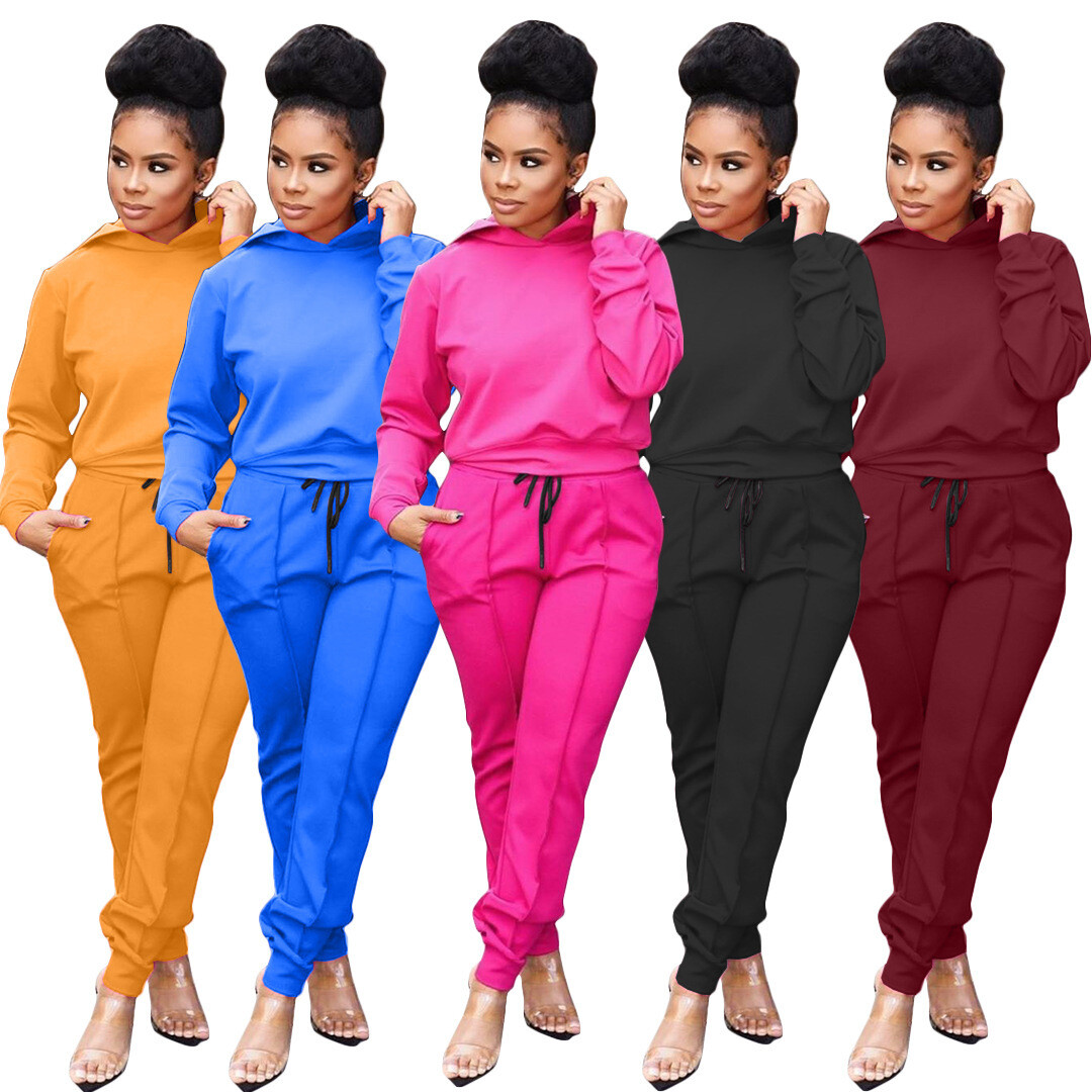 Fashion Casual Sports Hooded Suit