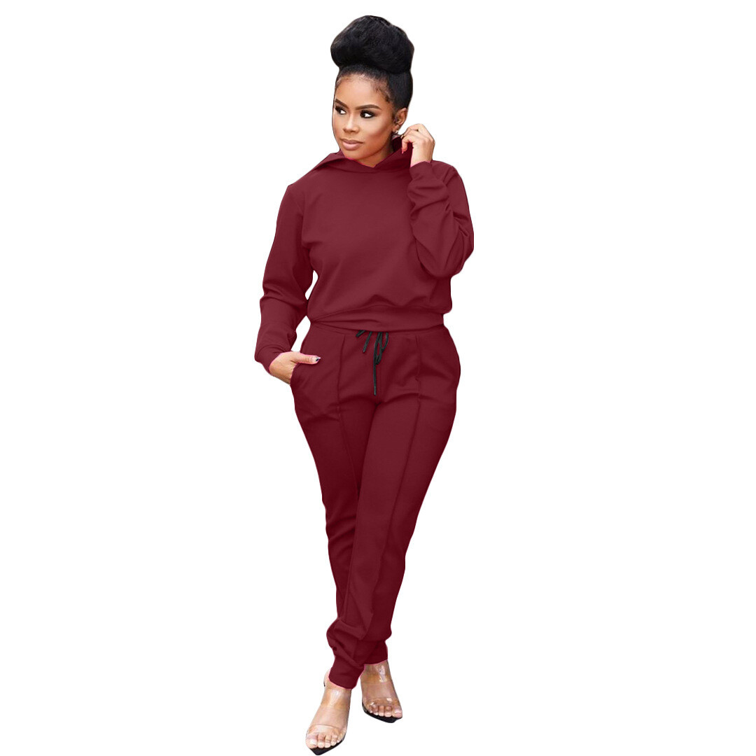 Fashion Casual Sports Hooded Suit