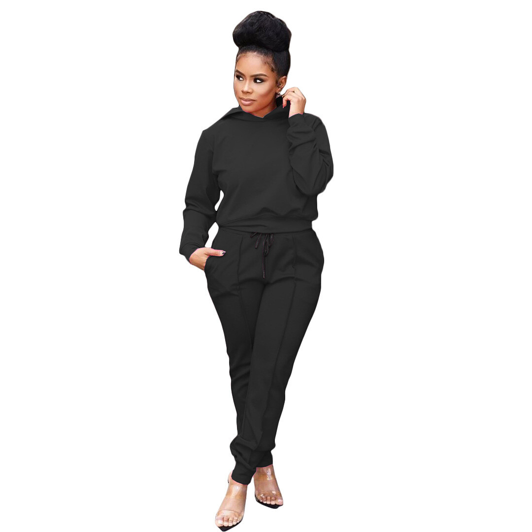 Fashion Casual Sports Hooded Suit