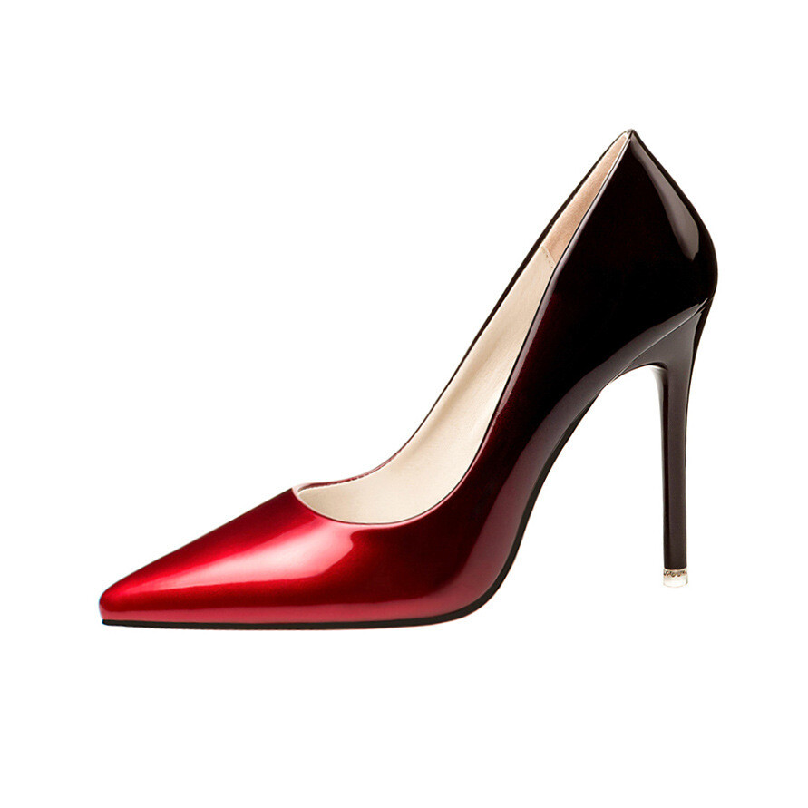 Pointed toe office gradient court high heels