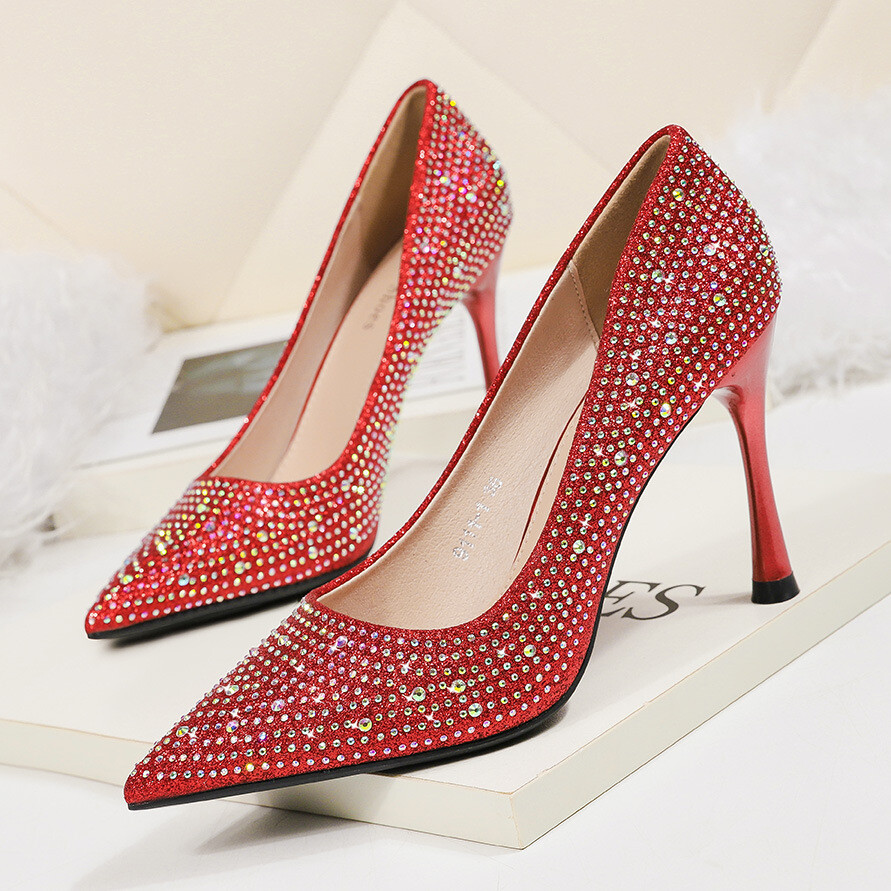  Rhinestone Banquet Pumps Stilleto Heels