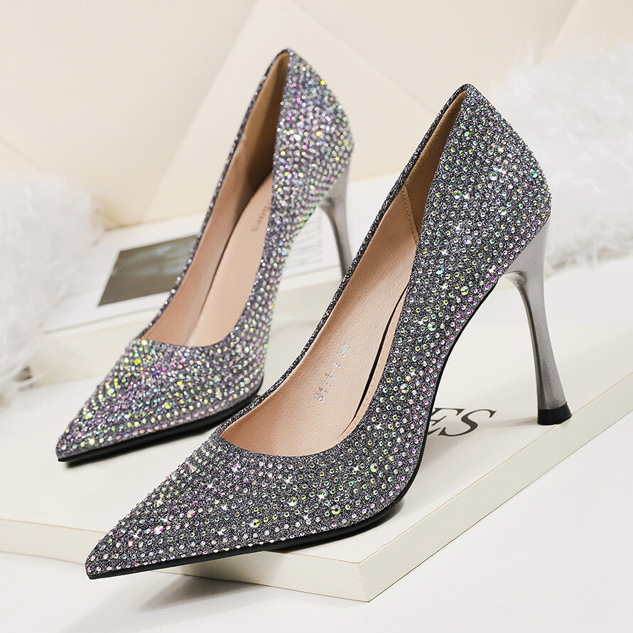  Rhinestone Banquet Pumps Stilleto Heels