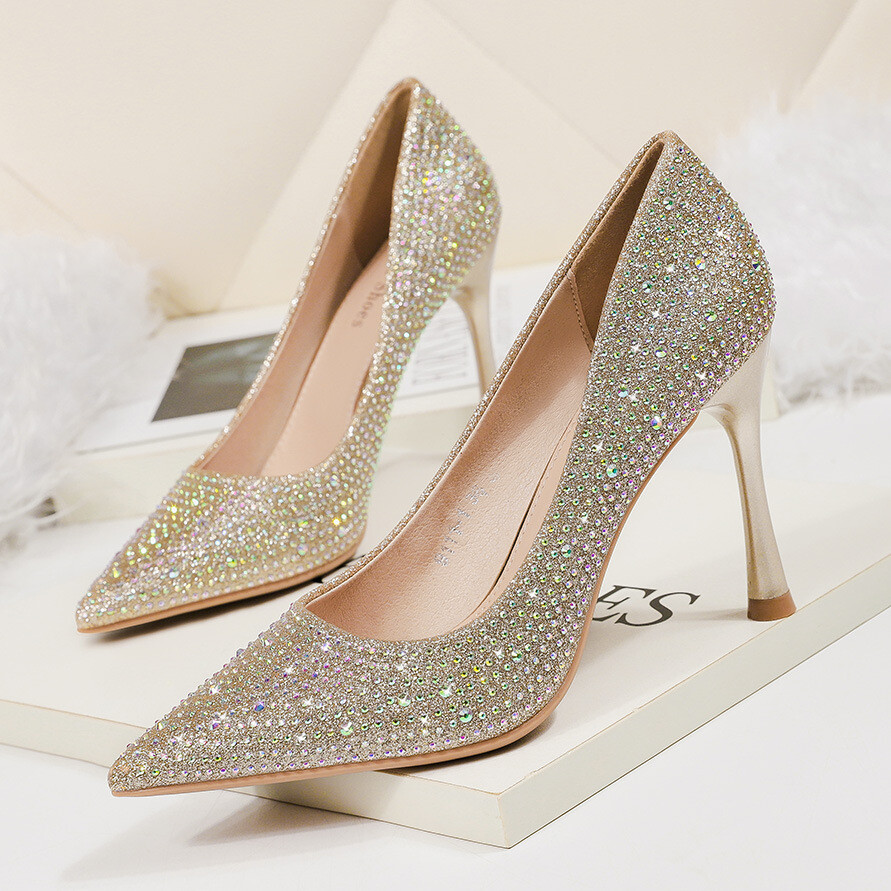  Rhinestone Banquet Pumps Stilleto Heels