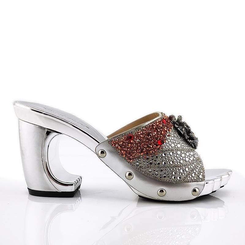 Crystal sandals with small bag, high quality rhinestone bag, 