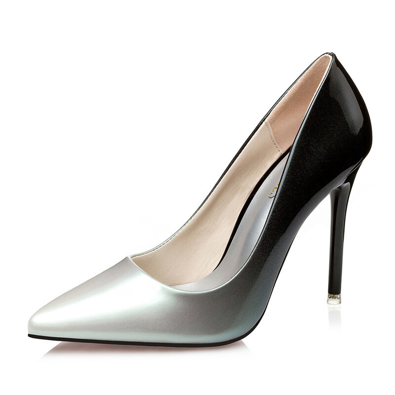 Pointed toe office gradient court high heels