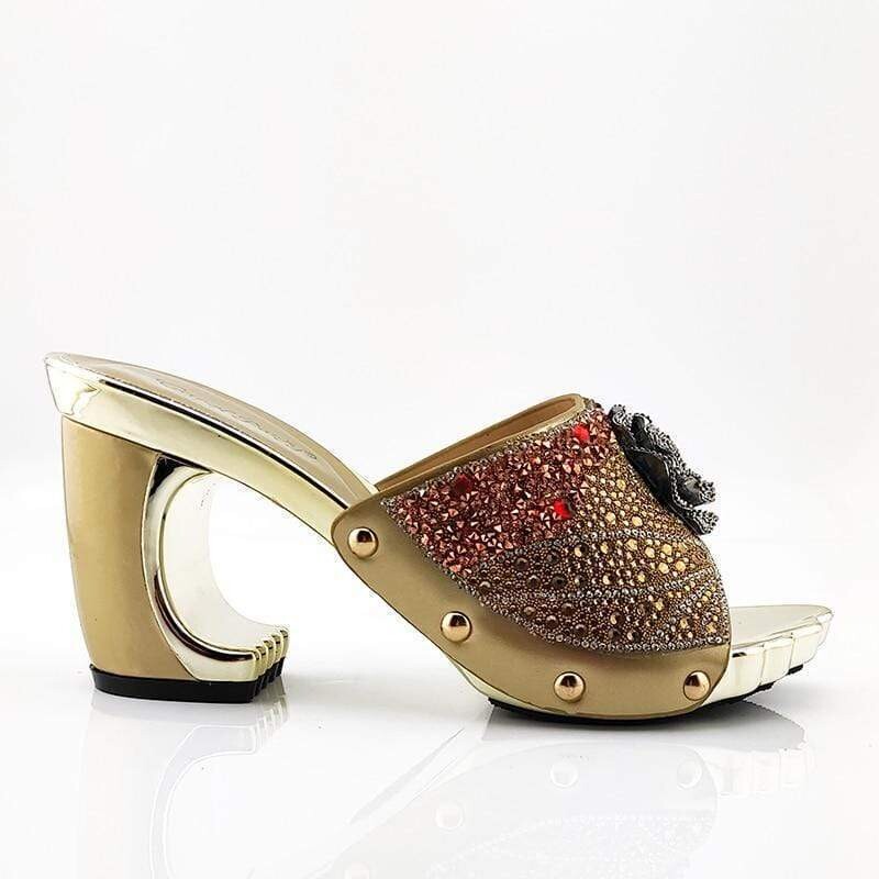 Crystal sandals with small bag, high quality rhinestone bag, 