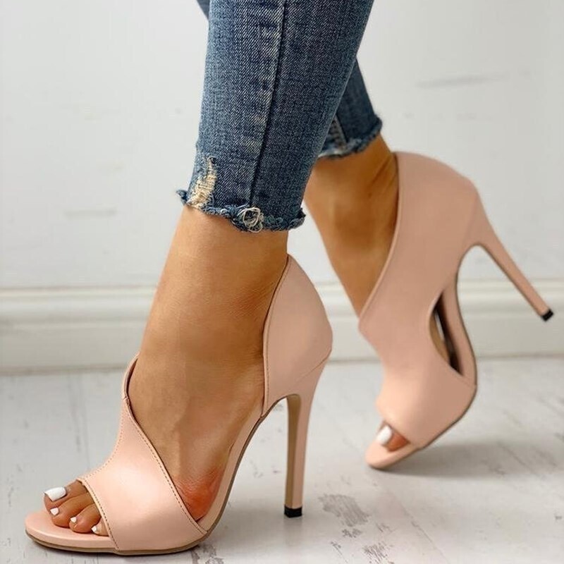 Stiletto Peep Toe Sandal
