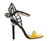 Pointed buckle dream butterfly stiletto super high heel new elegant sandals