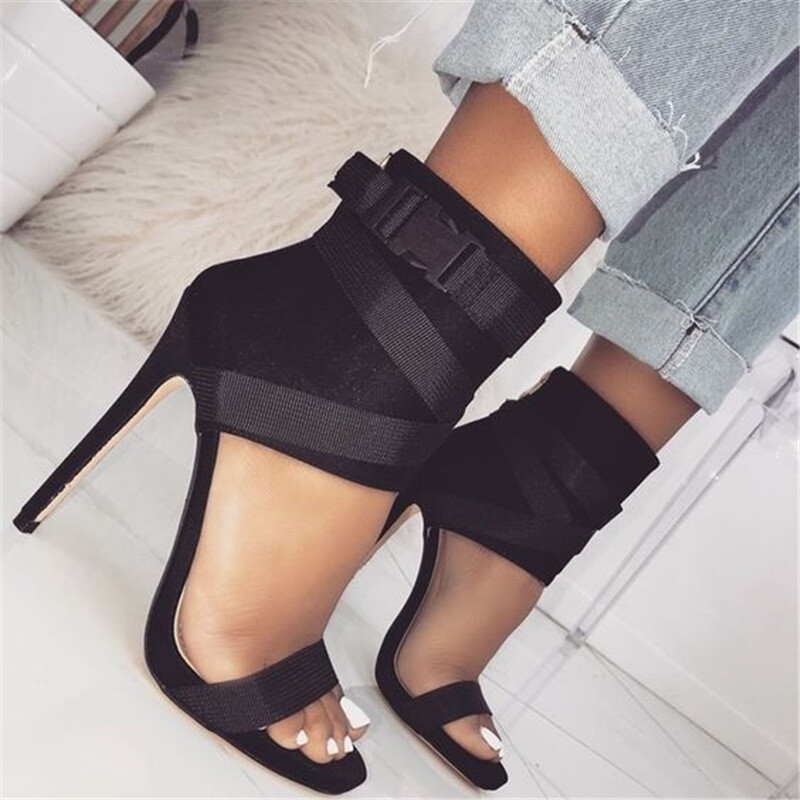  Mid-tube High-heeled Sandals boot
