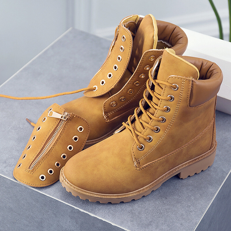 Doc Martin Style Lace up Ankle Boots