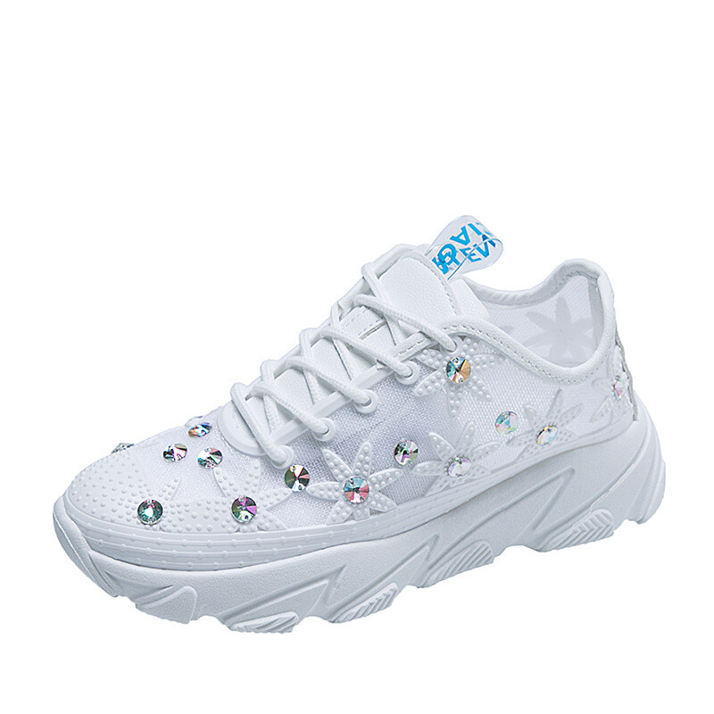 Daisy Crystal Mesh Sneakers