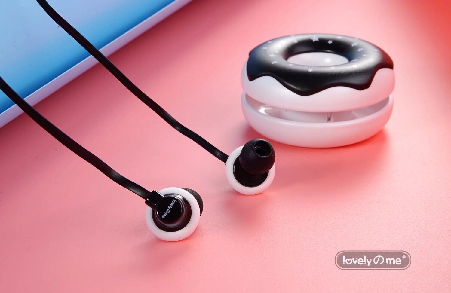 New Creative Macaron Q17 Donut Cartoon Headphones With Mark