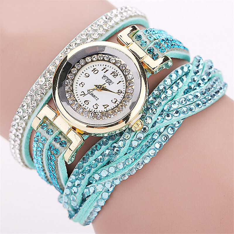 Ladies Bracelet Watch Velvet Circle Rivet Bracelet Watch Ladies Bracelet Watch