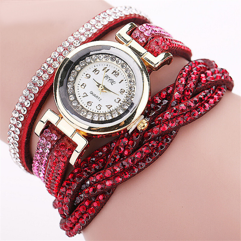 Ladies Bracelet Watch Velvet Circle Rivet Bracelet Watch Ladies Bracelet Watch
