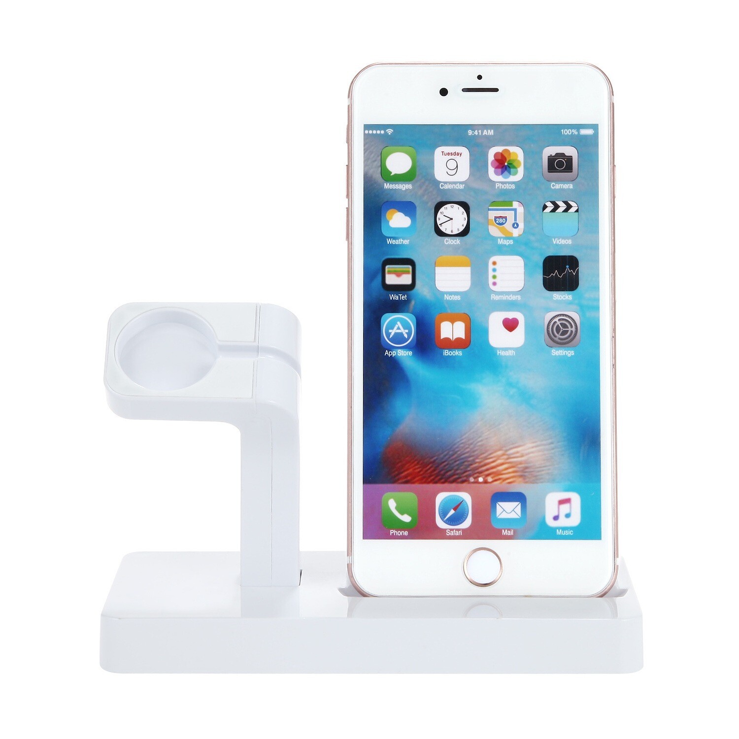Suitable For Apple Mobile Phone Watch Plastic Stand Watch Two-in-one Charging Base Stand