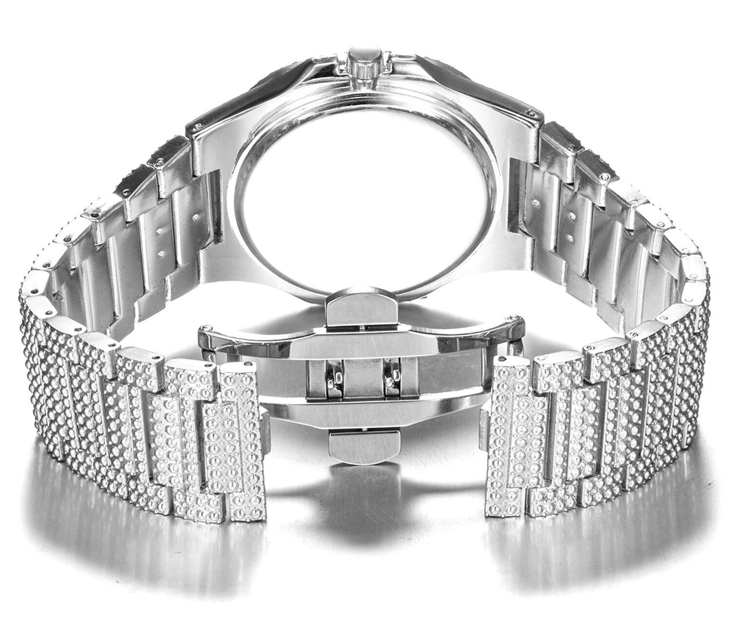 Steel Band Watch Patek Diamond Gypsophila Men&#39;s And Women&#39;s Watches Calendar Quartz Watch
