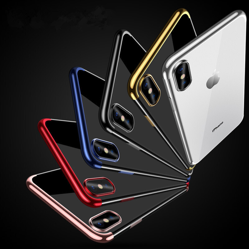 Suitable For IPhone12mini/11Pro Three-stage Electroplating TPU Mobile Phone Case Apple XSmax Anti-fall Protective Cover