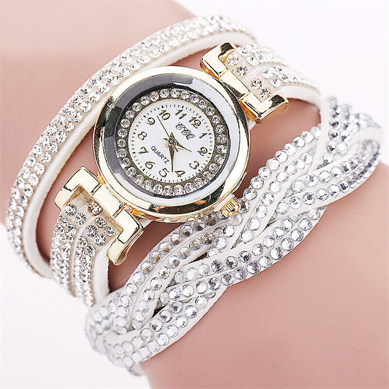 Ladies Bracelet Watch Velvet Circle Rivet Bracelet Watch Ladies Bracelet Watch