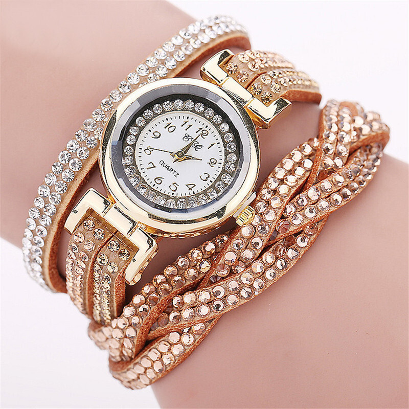 Ladies Bracelet Watch Velvet Circle Rivet Bracelet Watch Ladies Bracelet Watch