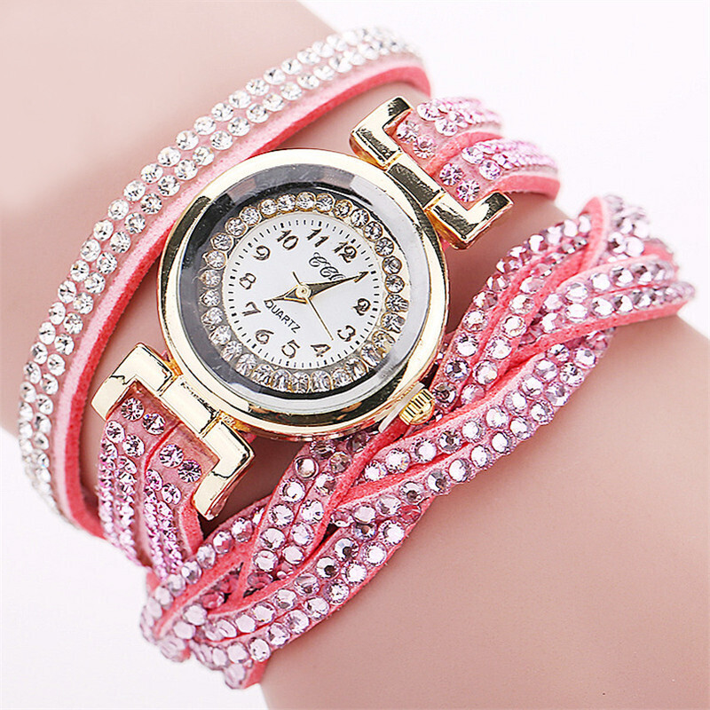 Ladies Bracelet Watch Velvet Circle Rivet Bracelet Watch Ladies Bracelet Watch