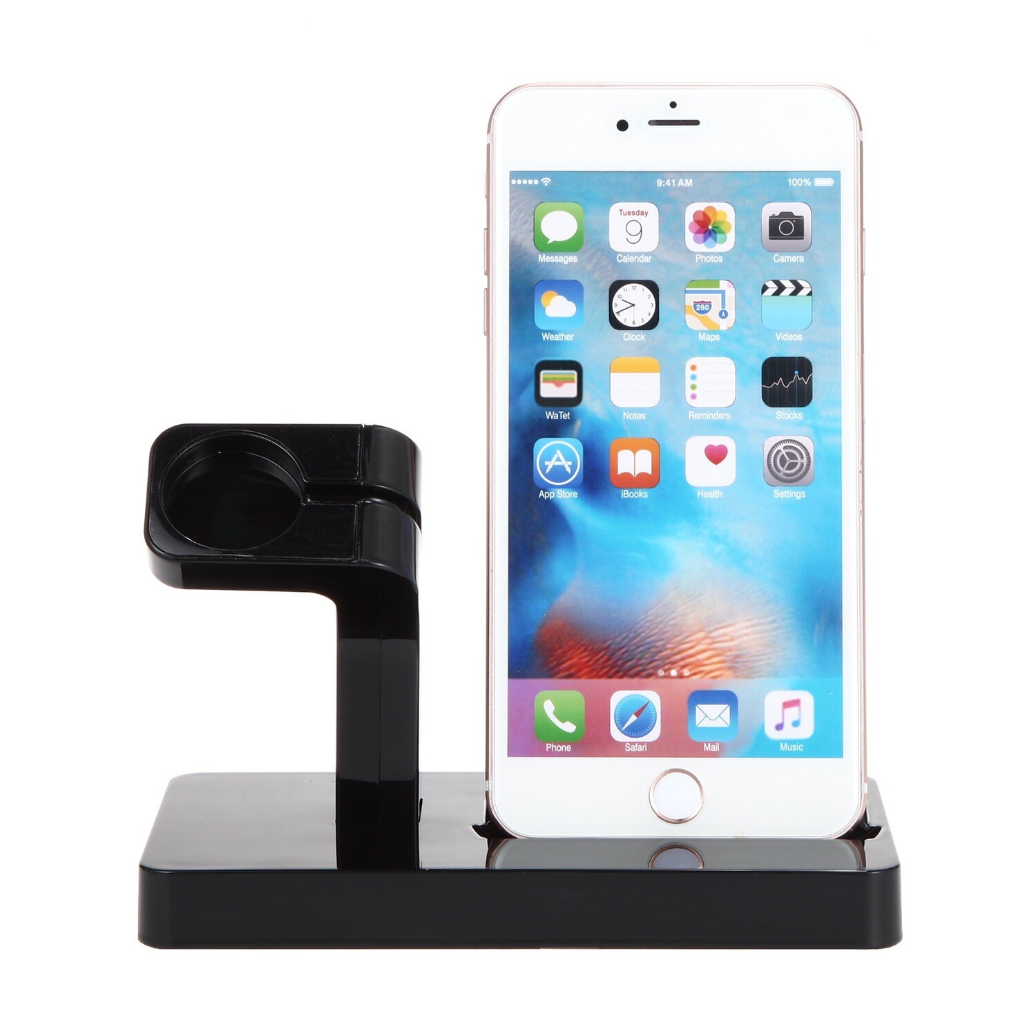 Suitable For Apple Mobile Phone Watch Plastic Stand Watch Two-in-one Charging Base Stand