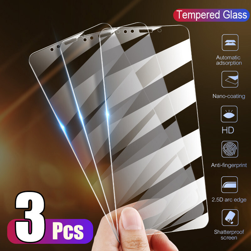 Suitable For Apple 12ProMax Tempered Film 11/XS High-definition Glass XR Half-screen Protective Film Anti-fall 678Plus, Color: 3 pcs, Size: For iphone se 2020