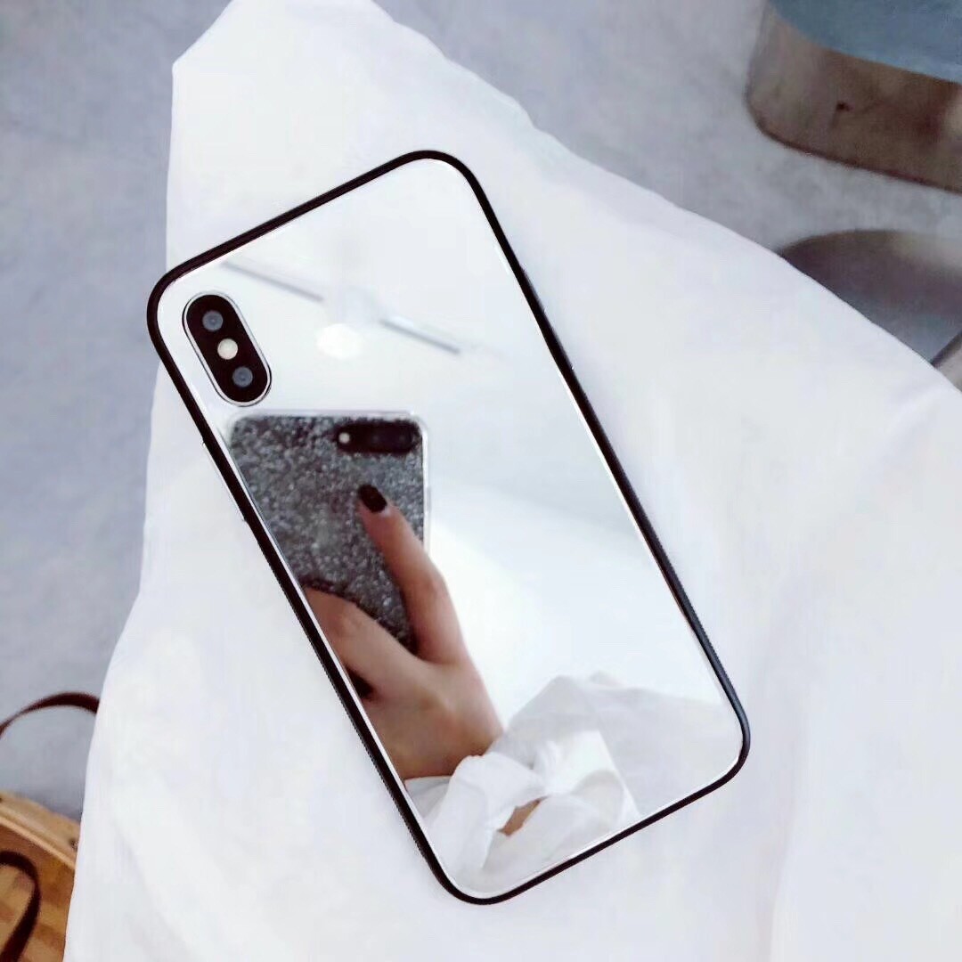 Suitable For IPhone12promax Glass Shell Apple 11 Makeup Mirror XR Personality Fashion 6s Mobile Phone Case