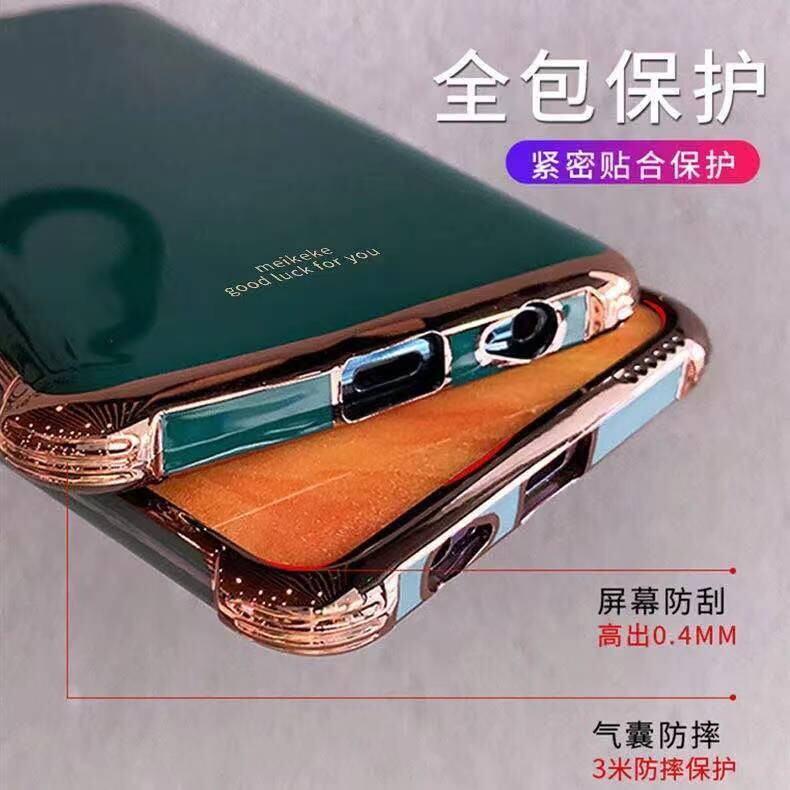 Suitable For Apple 11promax Mobile Phone Case Full Package Apple 11 Airbag 11pro Silicone Makeup Mirror Protective Cover