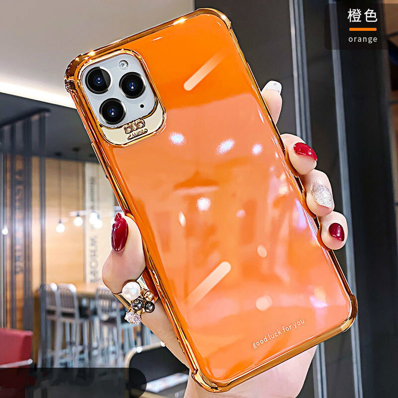 Suitable For Apple 11promax Mobile Phone Case Full Package Apple 11 Airbag 11pro Silicone Makeup Mirror Protective Cover
