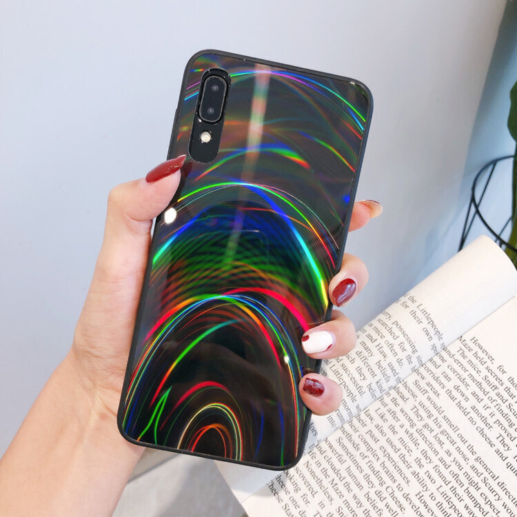 Mobile Phone Case Creative Laser Aurora Color Rainbow All-inclusive New A51 Protective Cover