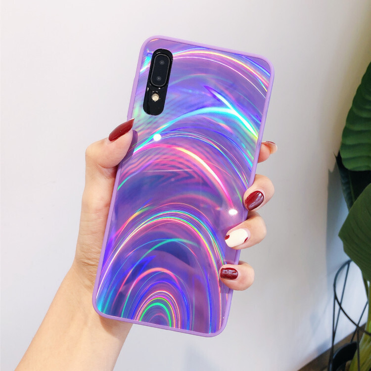 Mobile Phone Case Creative Laser Aurora Color Rainbow All-inclusive New A51 Protective Cover