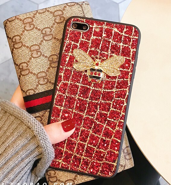 Flash Diamond Bee Is Suitable For Apple 12Promax Mobile Phone Case