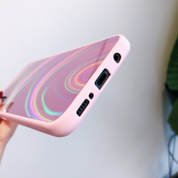Mobile Phone Case Creative Laser Aurora Color Rainbow All-inclusive New A51 Protective Cover