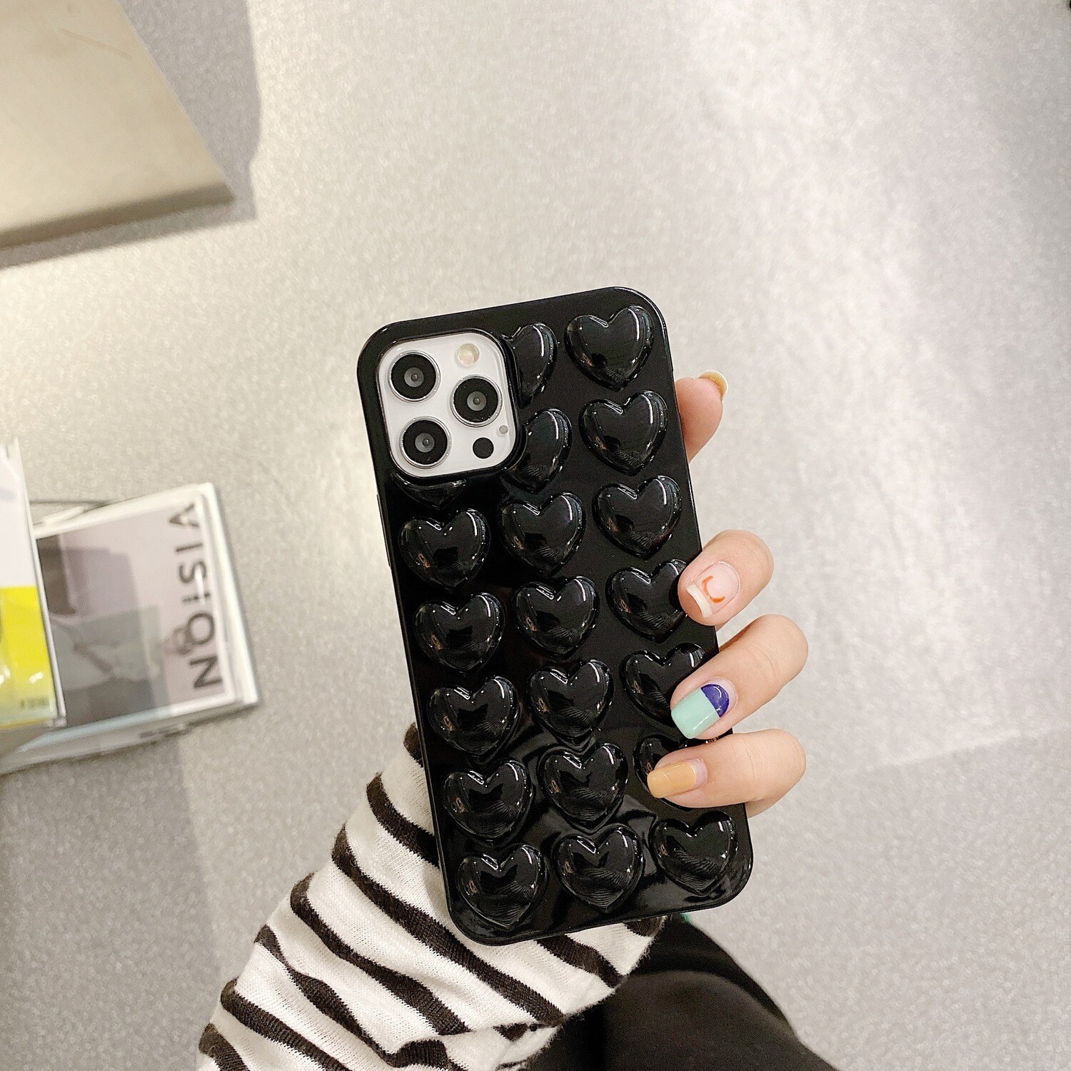 Three-dimensional Love For Iphone12Pro/Max Apple 11/12/XR Candy Color Love Mobile Phone Case