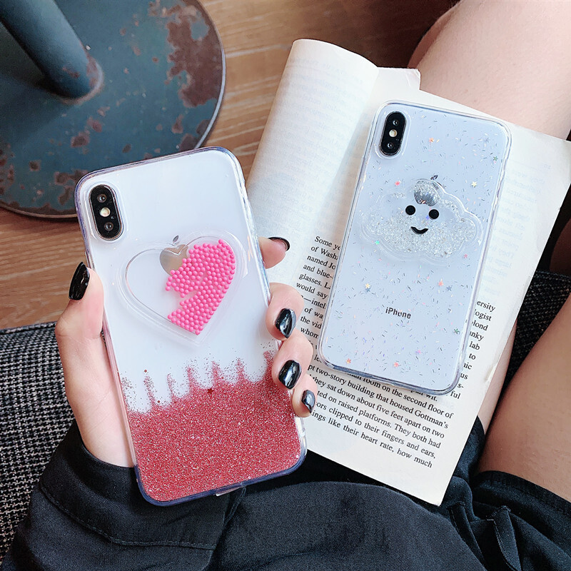 Suitable For Huawei Nova5i Epoxy Mobile Phone Case Glory 9x/20i/8ep20 Heart-shaped Cloud Soft Shell Protective Film