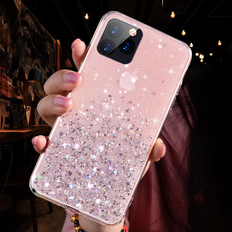 Gradient Glitter Star Suitable For Apple IPhone 11 Pro Max 7 Plus Epoxy Phone Case