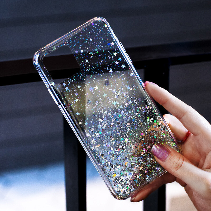 Gradient Glitter Star Suitable For Apple IPhone 11 Pro Max 7 Plus Epoxy Phone Case