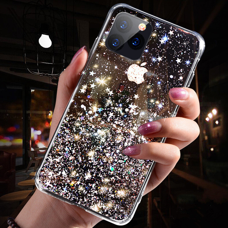 Gradient Glitter Star Suitable For Apple IPhone 11 Pro Max 7 Plus Epoxy Phone Case