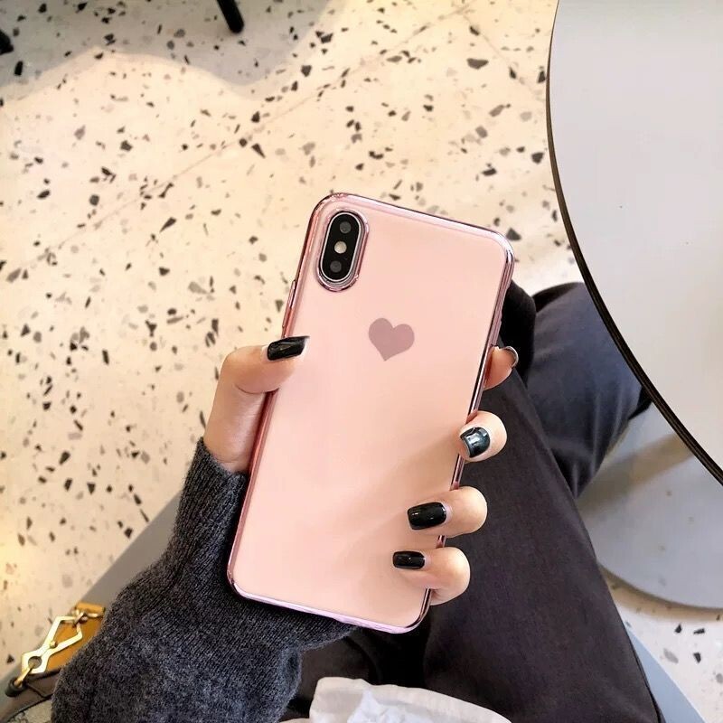 The New Electroplating Love Fire 7p 12pro Max Is Suitable For IphoneXR 8 8p Electroplating Couple 11pro Shell