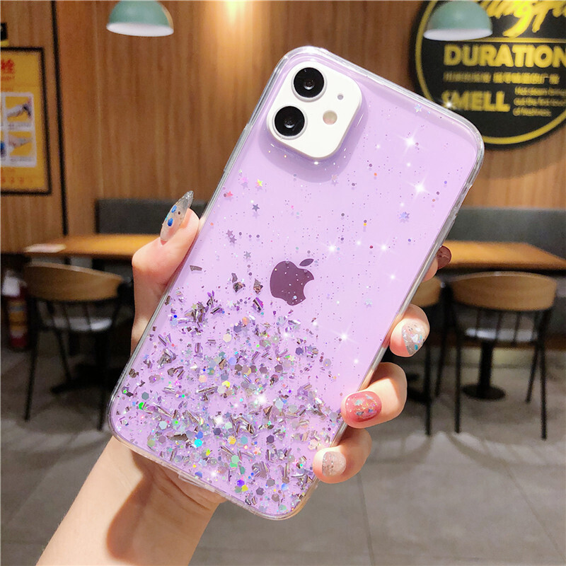 Gradient Glitter Star Suitable For Apple IPhone 11 Pro Max 7 Plus Epoxy Phone Case
