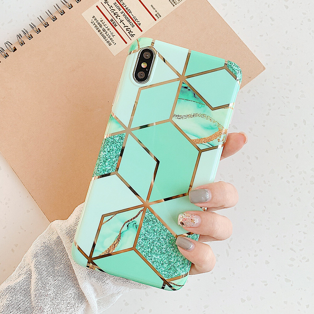 Marble 8plus Is Suitable For Apple 12 Pro Mobile Phone Case IPhone 11 XSMax XR 7P Silicone Electroplating