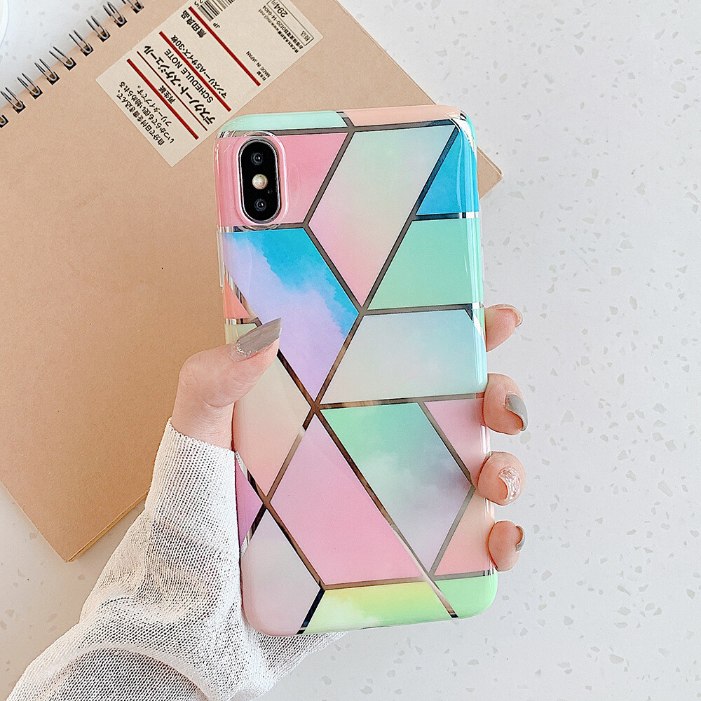 Marble 8plus Is Suitable For Apple 12 Pro Mobile Phone Case IPhone 11 XSMax XR 7P Silicone Electroplating