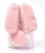 Rabbit Ear Plush Suitable For Iphone7/8p Mobile Phone Shell Xsmax Apple 11pro Fur 12mini Protective Cover