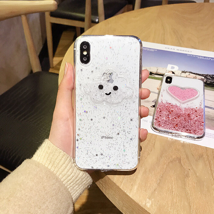 Suitable For Huawei Nova5i Epoxy Mobile Phone Case Glory 9x/20i/8ep20 Heart-shaped Cloud Soft Shell Protective Film