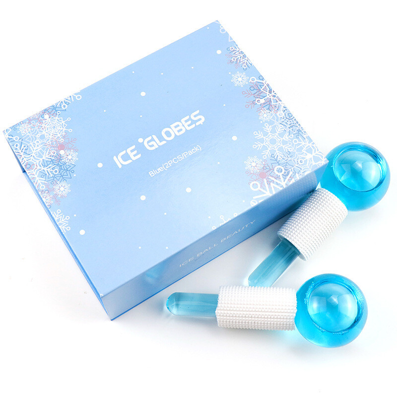 Spot  Ice Wave Ball Beauty Ice Hockey Ice Compress Ball Crystal Ball Ice Therapy Facial Massage Stick Glass Beauty Ball