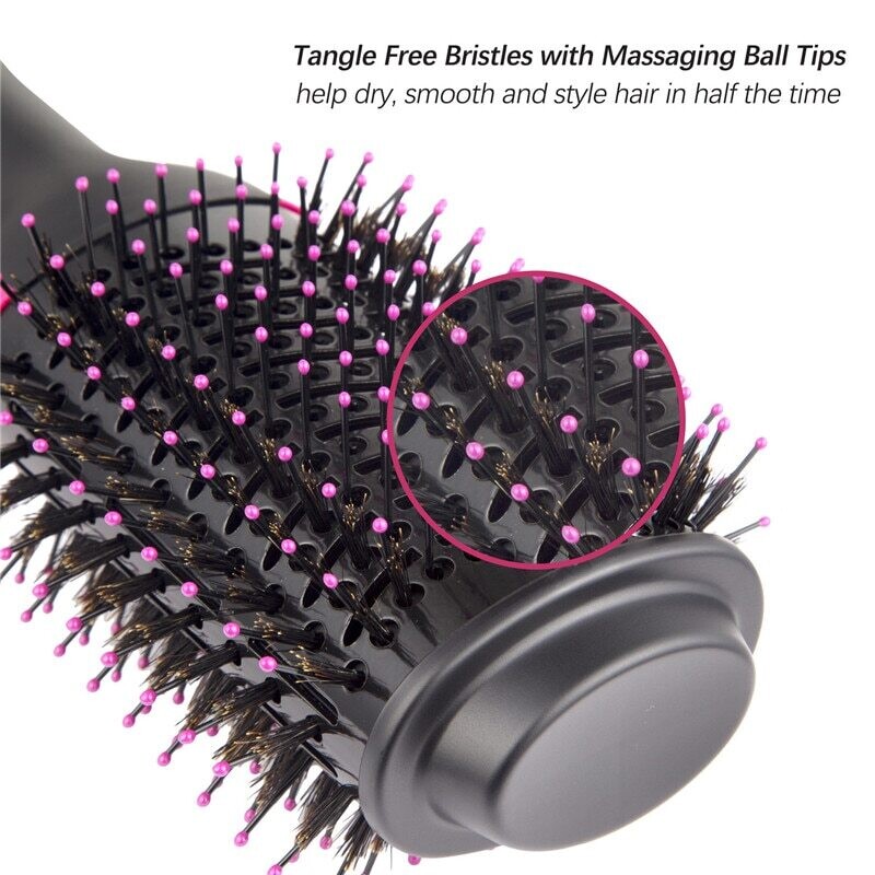 One Step Hair Dryer Brush Electric 1200W Hair Blower Brush Professional Hot Hair Brush Women Hair Straightener Curler Hot-Air Brushes