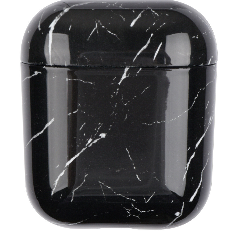 Airpods Protective Cover PC Hard Shell Marble Texture Apple First And Second Generation Universal Headphone Cover, Color: Marble headphone case-09, Applicable Model: Airpods1/2
