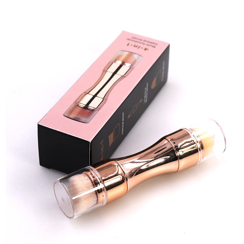 Four-in-one Portable Makeup Brush Beauty Tool