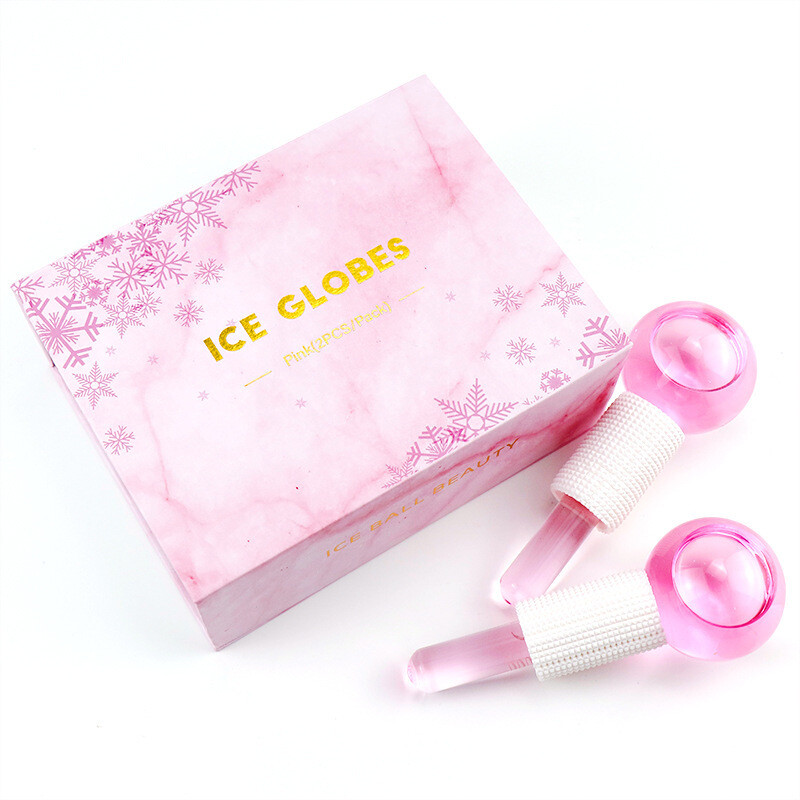 Spot  Ice Wave Ball Beauty Ice Hockey Ice Compress Ball Crystal Ball Ice Therapy Facial Massage Stick Glass Beauty Ball